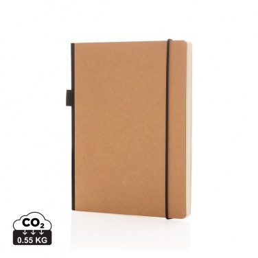 Logotrade advertising products photo of: A5 deluxe kraft hardcover notebook