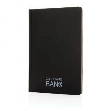 Logo trade promotional merchandise picture of: A5 Impact stone paper hardcover notebook