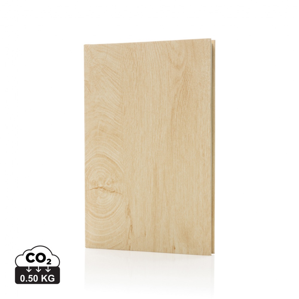 Logo trade promotional item photo of: Kavana wood print A5 notebook