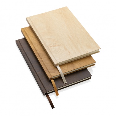 Logo trade promotional item photo of: Kavana wood print A5 notebook