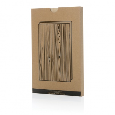 Logotrade corporate gift image of: Kavana wood print A5 notebook