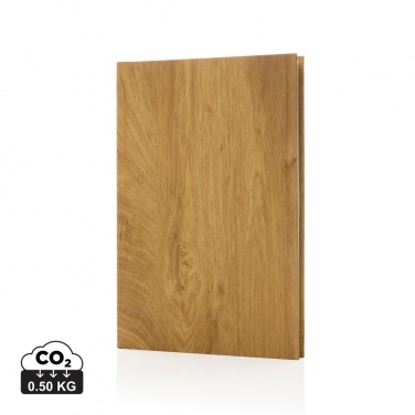 Logotrade promotional item picture of: Kavana wood print A5 notebook