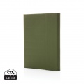 Impact Aware™ A5 notebook with magnetic closure, green