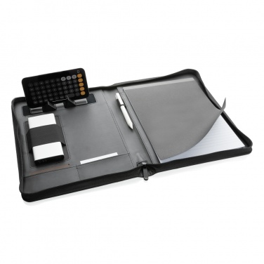 Logo trade promotional giveaways picture of: RCS rPU deluxe tech portfolio with zipper