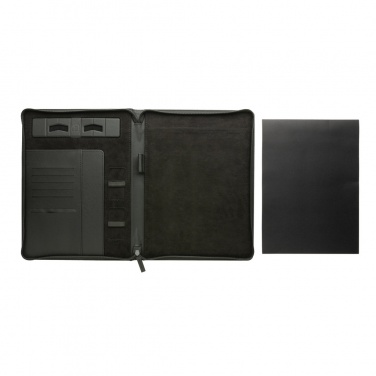 Logo trade promotional item photo of: Swiss Peak Heritage RCS rPU A4 portfolio with zipper