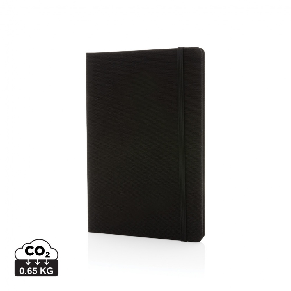 Logo trade corporate gifts picture of: GRS certified RPET A5 notebook