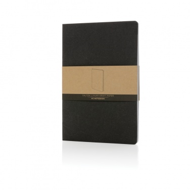 Logo trade business gift photo of: Salton A5 GRS certified recycled paper notebook