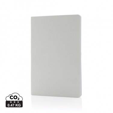 Logo trade promotional giveaway photo of: Salton A5 GRS certified recycled paper notebook