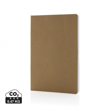 Logo trade promotional merchandise image of: Salton A5 GRS certified recycled paper notebook