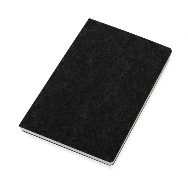 Logotrade advertising product image of: Phrase GRS certified recycled felt A5 notebook