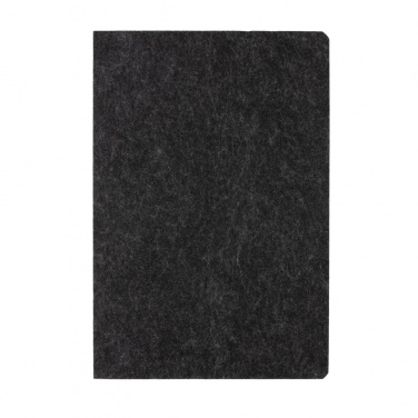 Logotrade promotional item picture of: Phrase GRS certified recycled felt A5 notebook