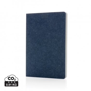 Logotrade promotional giveaway picture of: Phrase GRS certified recycled felt A5 notebook