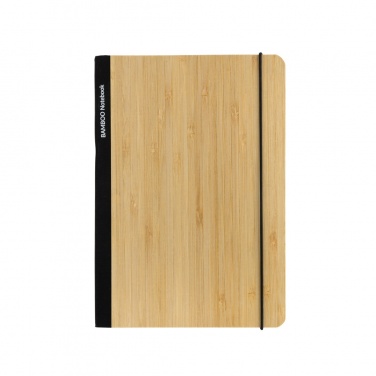 Logo trade business gift photo of: Scribe bamboo A5 Notebook