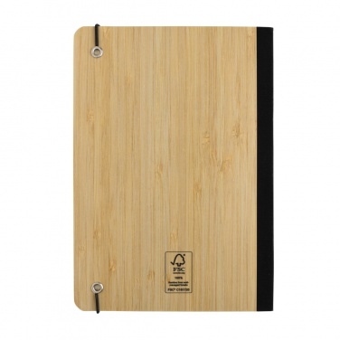 Logo trade promotional giveaways image of: Scribe bamboo A5 Notebook