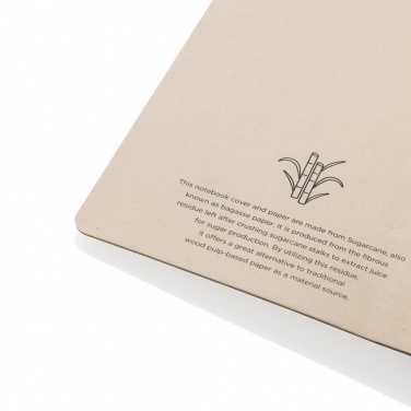 Logo trade business gift photo of: Stylo Sugarcane paper A5 Notebook