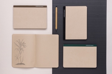 Logo trade corporate gifts image of: Stylo Sugarcane paper A5 Notebook