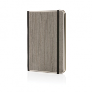 Logotrade promotional merchandise image of: Treeline A5 wooden cover deluxe notebook