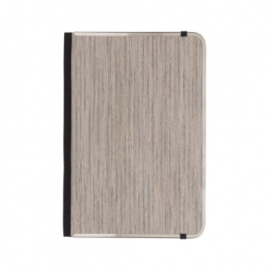 Logo trade business gifts image of: Treeline A5 wooden cover deluxe notebook