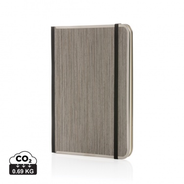 Logo trade promotional items image of: Treeline A5 wooden cover deluxe notebook