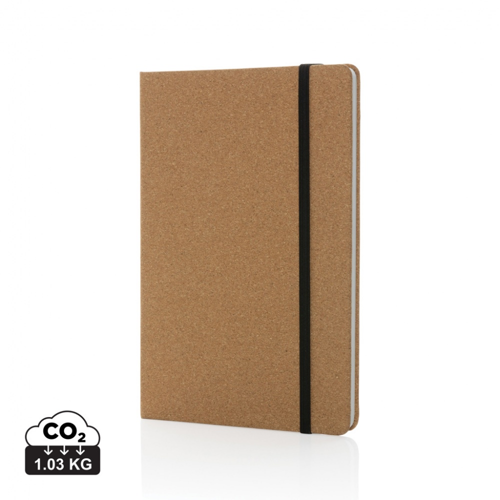 Logo trade promotional giveaway photo of: Stoneleaf A5 cork and stonepaper notebook