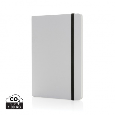 Logo trade promotional merchandise image of: Craftstone A5 recycled kraft and stonepaper notebook