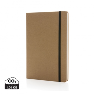 Logotrade promotional gift image of: Craftstone A5 recycled kraft and stonepaper notebook