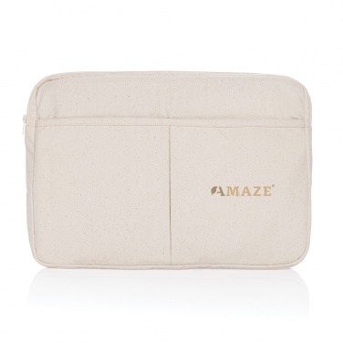 Logo trade promotional items picture of: Laluka AWARE™ recycled cotton 15.6 inch laptop sleeve