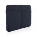 Laluka AWARE™ recycled cotton 15.6 inch laptop sleeve, navy