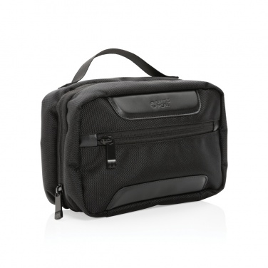 Logo trade promotional item photo of: Swiss Peak AWARE™ RPET Voyager toiletry bag