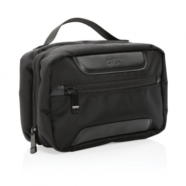 Logo trade promotional item photo of: Swiss Peak AWARE™ RPET Voyager toiletry bag