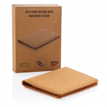 Logotrade advertising product picture of: Cork secure RFID passport cover