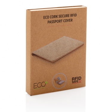 Logotrade promotional giveaways photo of: Cork secure RFID passport cover