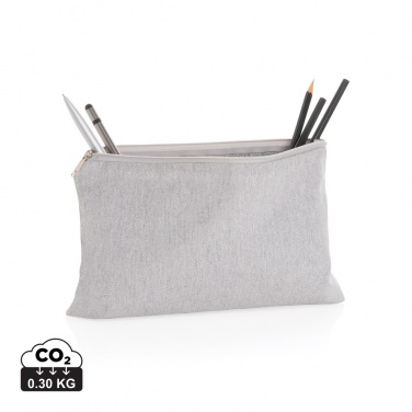 Logo trade promotional items image of: Impact Aware™ 285 gsm rcanvas pencil case undyed