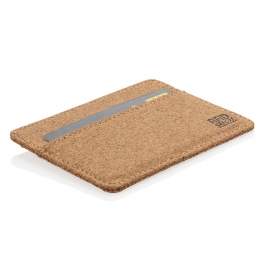 Logo trade promotional giveaways image of: Cork secure RFID slim wallet