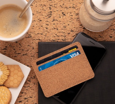 Logotrade promotional item picture of: Cork secure RFID slim wallet