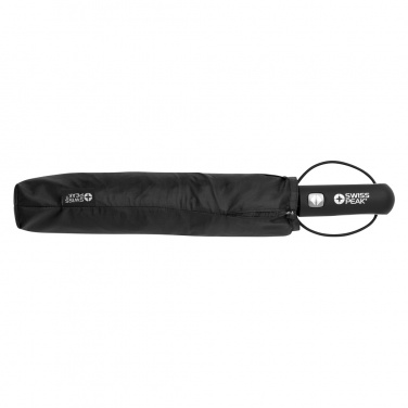 Logo trade promotional product photo of: Swiss Peak Aware™ Tornado 27” pocket storm umbrella