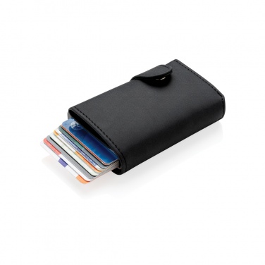 Logo trade promotional gift photo of: Standard aluminium RFID cardholder with PU wallet