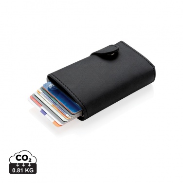 Logotrade business gift image of: Standard aluminium RFID cardholder with PU wallet