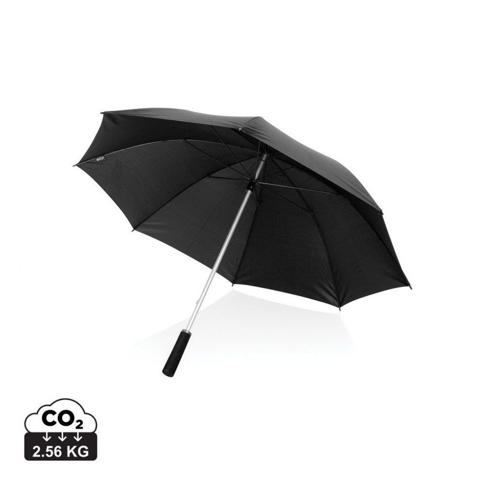 Logo trade business gifts image of: Swiss Peak Aware™ Ultra-light manual 25” Alu umbrella