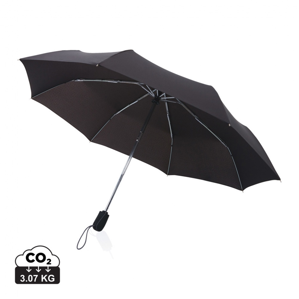 Logo trade corporate gifts picture of: Swiss Peak AWARE™ Traveller 21” automatic umbrella