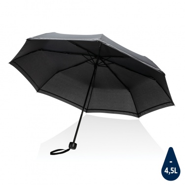 Logotrade promotional item image of: 20.5"Impact AWARE™ RPET 190T pongee mini reflective umbrella