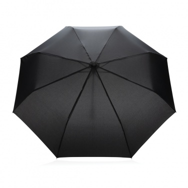 Logo trade promotional products image of: 20.5" Impact AWARE™ RPET 190T Pongee bamboo mini umbrella