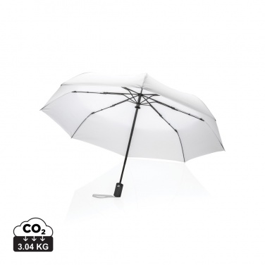 Logo trade corporate gift photo of: 21" Impact AWARE™ RPET 190T auto open/close umbrella