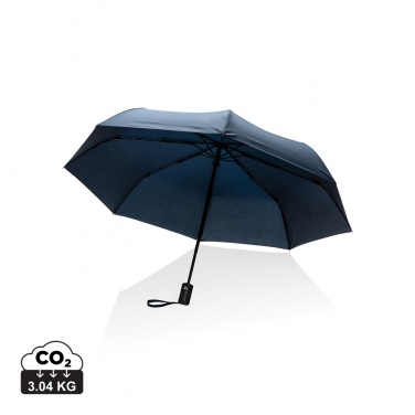 Logo trade business gift photo of: 21" Impact AWARE™ RPET 190T auto open/close umbrella