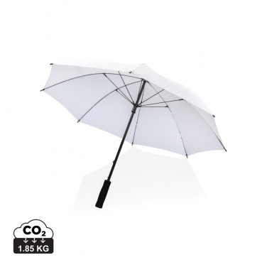 Logo trade promotional giveaways image of: 23" Impact AWARE™ RPET 190T Storm proof umbrella