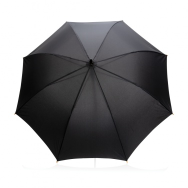 Logotrade promotional gift picture of: 23" Impact AWARE™ RPET 190T auto open bamboo umbrella