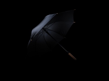 Logotrade promotional merchandise photo of: 23" Impact AWARE™ RPET 190T auto open bamboo umbrella