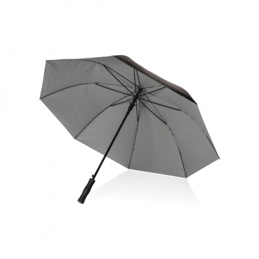 Logo trade promotional merchandise image of: 27" Impact AWARE™ RPET 190T dual colour auto open umbrella