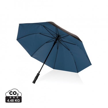 Logo trade promotional giveaways image of: 27" Impact AWARE™ RPET 190T dual colour auto open umbrella