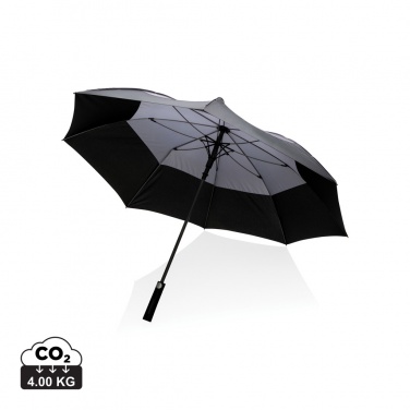 Logo trade promotional item photo of: 27" Impact AWARE™ RPET 190T auto open stormproof umbrella